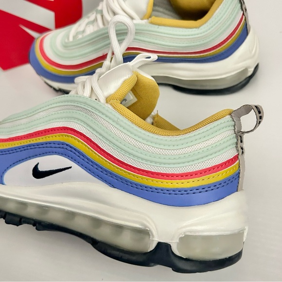 Nike air max 97 summit white/obsedian saphire shoes womens size 6.5 - Picture 5 of 9